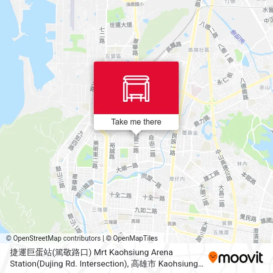 捷運巨蛋站(篤敬路口) Mrt Kaohsiung Arena Station(Dujing Rd. Intersection)地圖