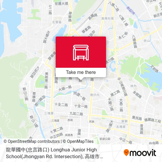 龍華國中(忠言路口) Longhua Junior High School(Jhongyan Rd. Intersection)地圖