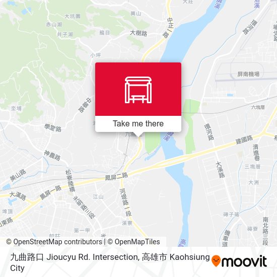 九曲路口 Jioucyu Rd. Intersection map
