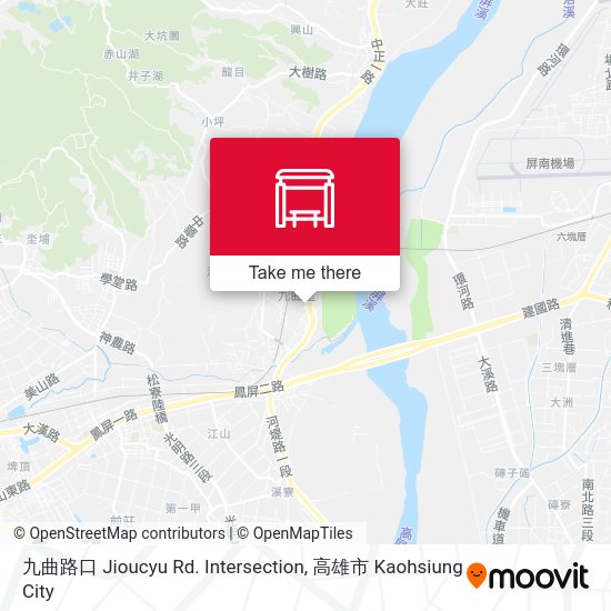九曲路口 Jioucyu Rd. Intersection map