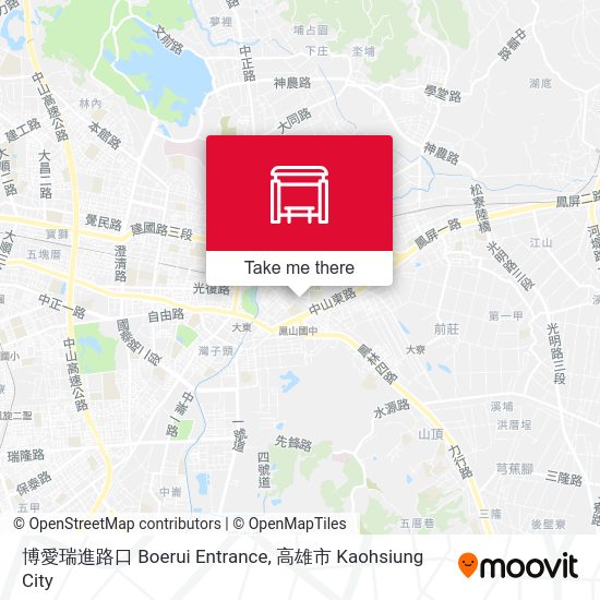 博愛瑞進路口 Boerui Entrance map