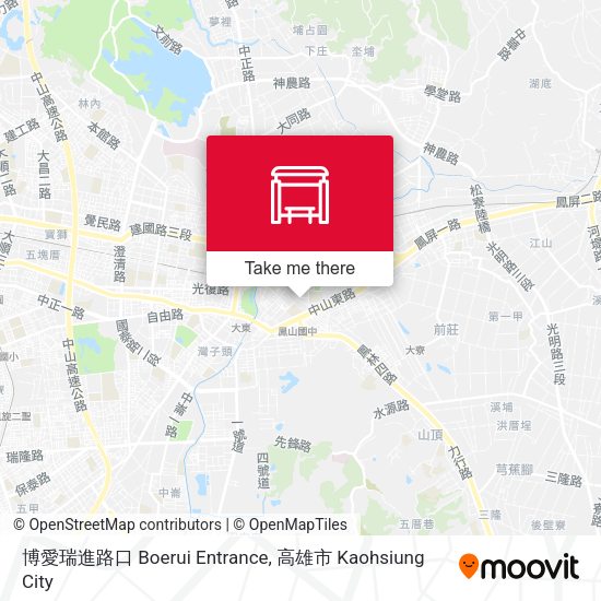 博愛瑞進路口 Boerui Entrance map