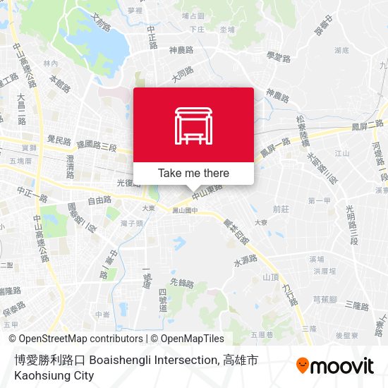 博愛勝利路口 Boaishengli Intersection地圖