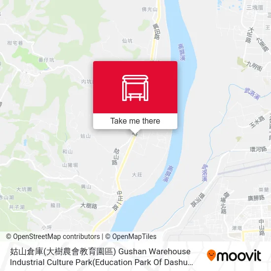 姑山倉庫(大樹農會教育園區) Gushan Warehouse Industrial Culture Park(Education Park Of Dashu Farmers' Association)地圖