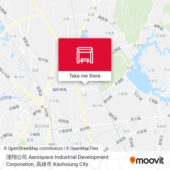 漢翔公司 Aerospace Industrial Development Corporation map