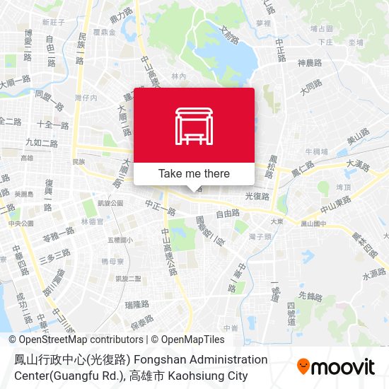 鳳山行政中心(光復路) Fongshan Administration Center(Guangfu Rd.)地圖