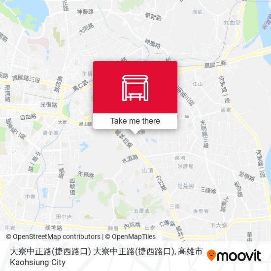 大寮中正路(捷西路口) 大寮中正路(捷西路口)地圖