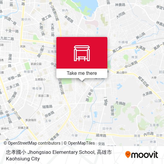 忠孝國小 Jhongsiao Elementary School map