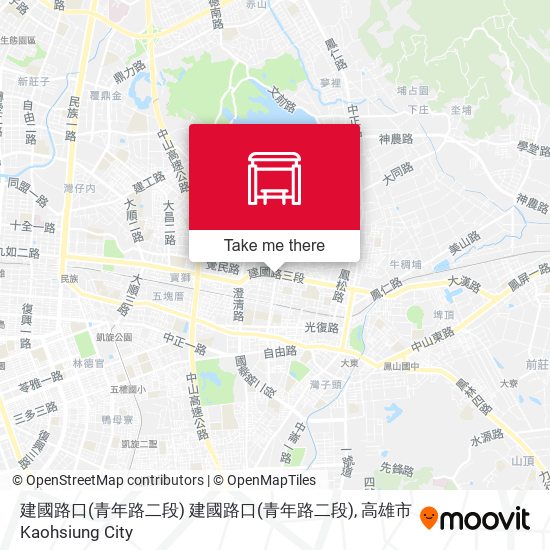 建國路口(青年路二段) 建國路口(青年路二段)地圖