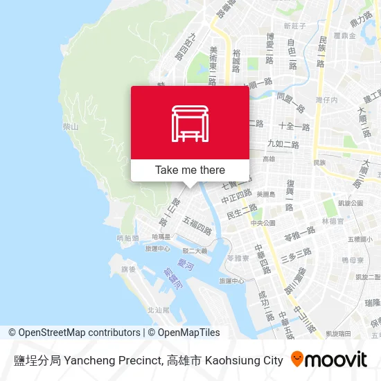 鹽埕分局 Yancheng Precinct map