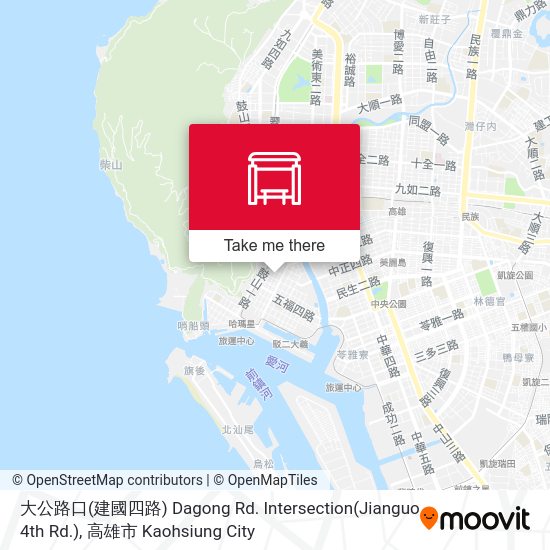 大公路口(建國四路) Dagong Rd. Intersection(Jianguo 4th Rd.)地圖