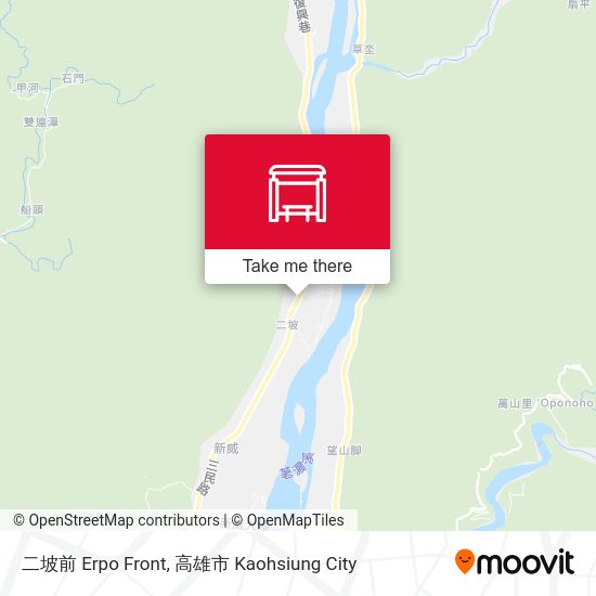 二坡前 Erpo Front map