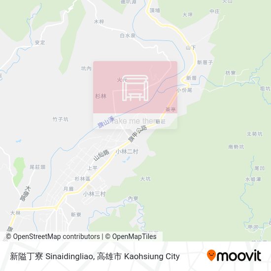 新隘丁寮 Sinaidingliao map