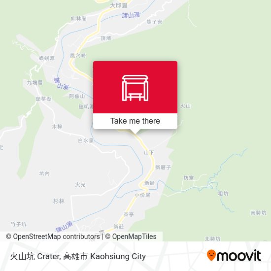 火山坑 Crater map