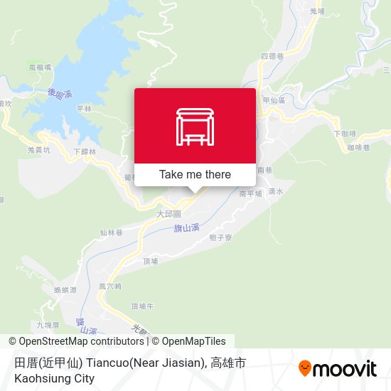 田厝(近甲仙) Tiancuo(Near Jiasian)地圖