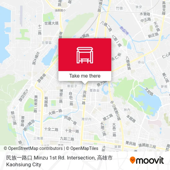 民族一路口 Minzu 1st Rd. Intersection地圖