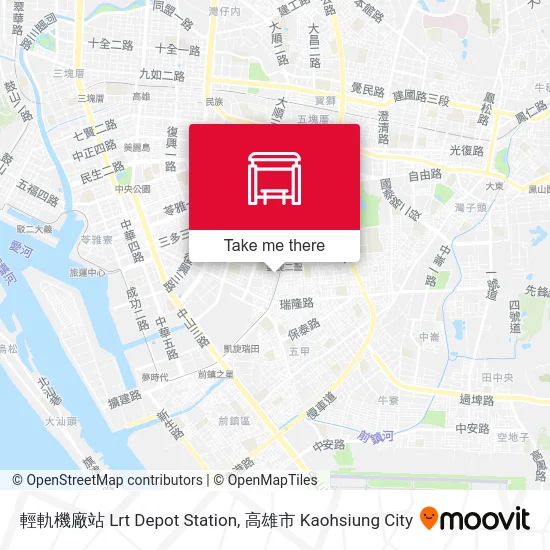 輕軌機廠站 Lrt Depot Station map