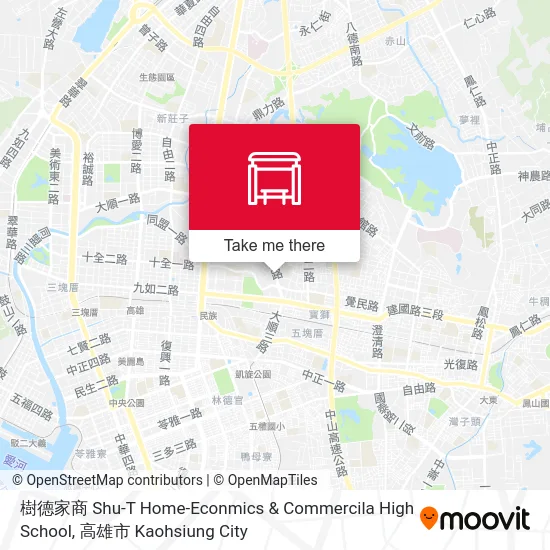 樹德家商 Shu-T Home-Econmics & Commercila High School map