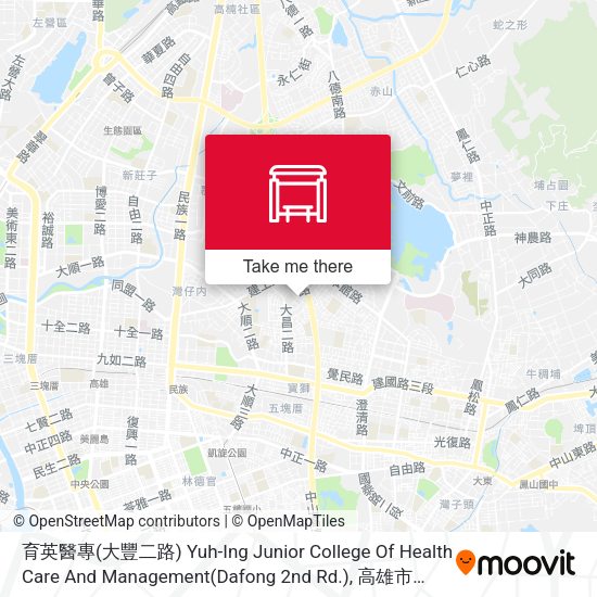 育英醫專(大豐二路) Yuh-Ing Junior College Of Health Care And Management(Dafong 2nd Rd.) map