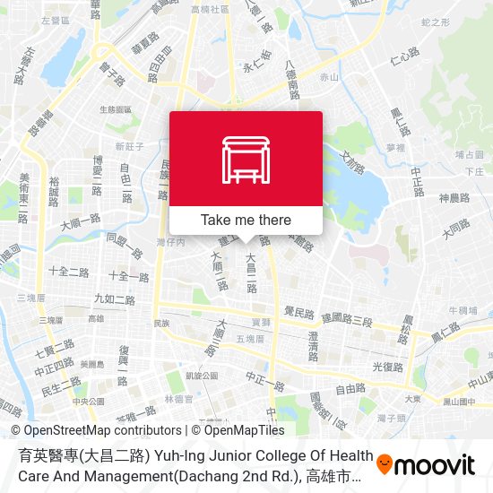 育英醫專(大昌二路) Yuh-Ing Junior College Of Health Care And Management(Dachang 2nd Rd.)地圖