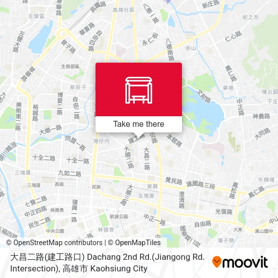 大昌二路(建工路口) Dachang 2nd Rd.(Jiangong Rd. Intersection)地圖