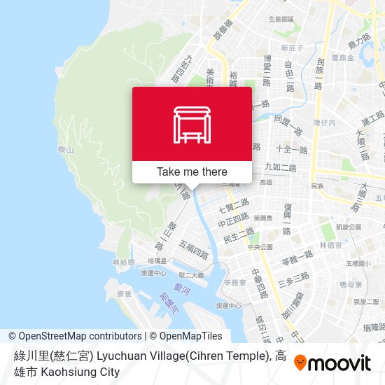綠川里(慈仁宮) Lyuchuan Village(Cihren Temple)地圖