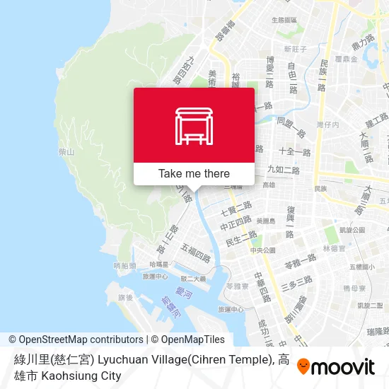 綠川里(慈仁宮) Lyuchuan Village(Cihren Temple)地圖