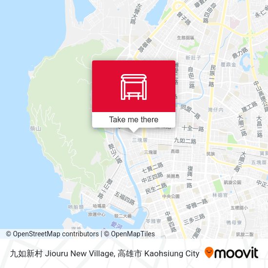 九如新村 Jiouru New Village map