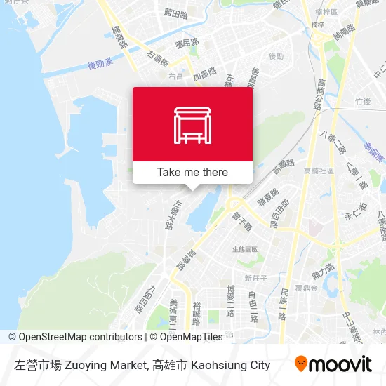 左營市場 Zuoying Market map