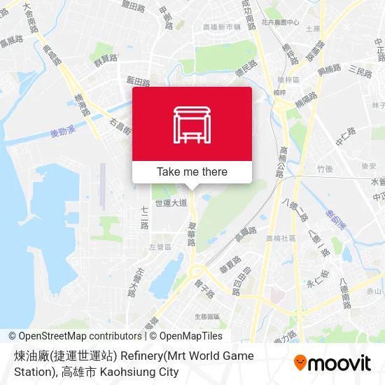 煉油廠(捷運世運站) Refinery(Mrt World Game Station)地圖