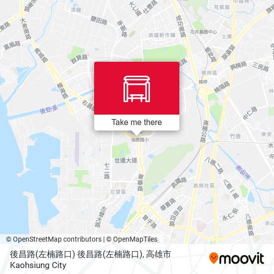 後昌路(左楠路口) 後昌路(左楠路口) map