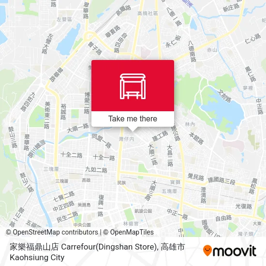 家樂福鼎山店 Carrefour(Dingshan Store) map