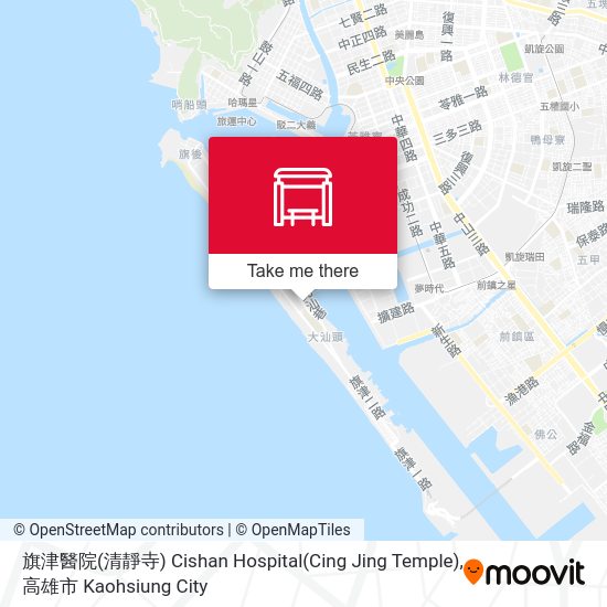旗津醫院(清靜寺) Cishan Hospital(Cing Jing Temple) map