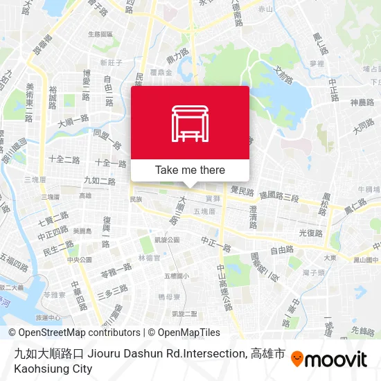 九如大順路口 Jiouru Dashun Rd.Intersection map