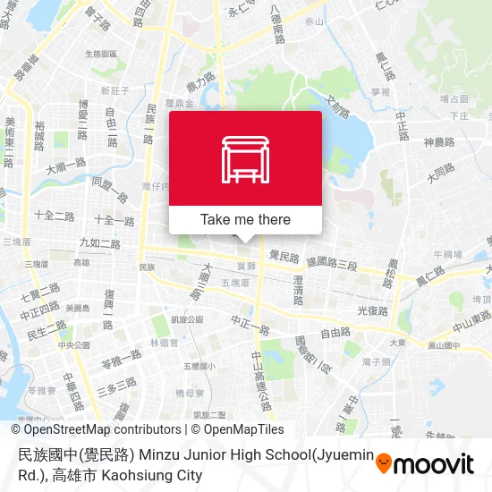 民族國中(覺民路) Minzu Junior High School(Jyuemin Rd.)地圖
