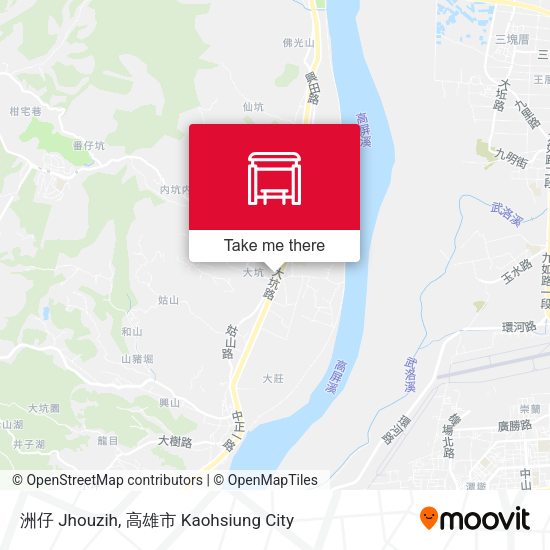 洲仔 Jhouzih map