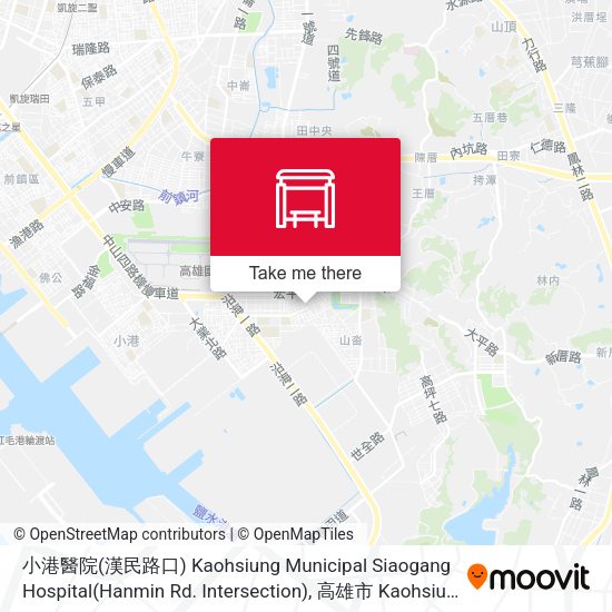 小港醫院(漢民路口) Kaohsiung Municipal Siaogang Hospital(Hanmin Rd. Intersection) map