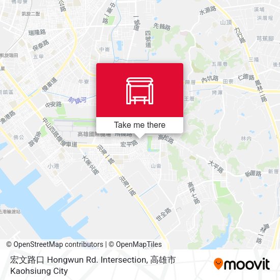 宏文路口 Hongwun Rd. Intersection map