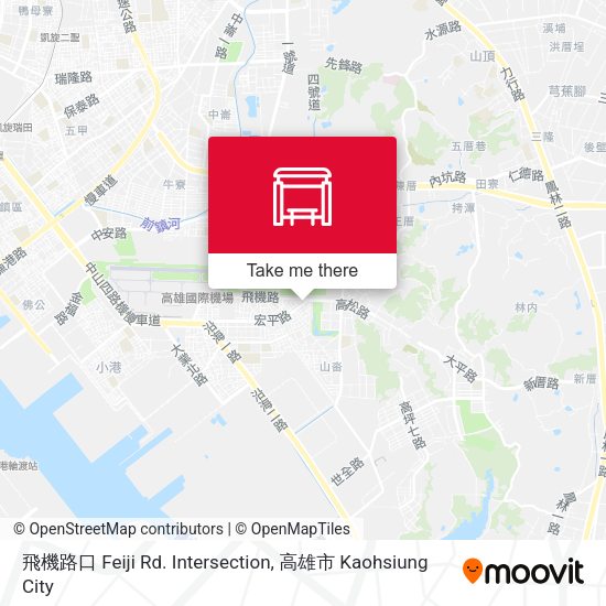 飛機路口 Feiji Rd. Intersection map