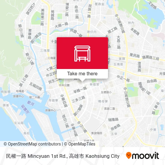 民權一路 Mincyuan 1st Rd.地圖