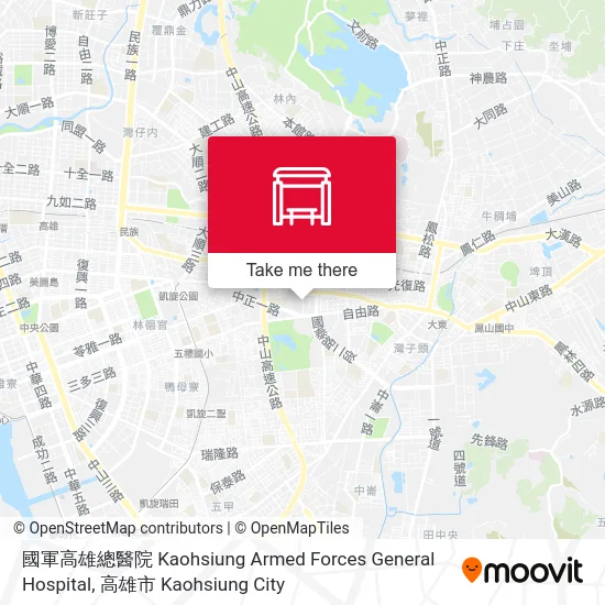 國軍高雄總醫院 Kaohsiung Armed Forces General Hospital map