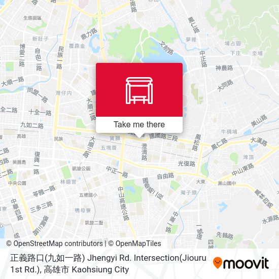 正義路口(九如一路) Jhengyi Rd. Intersection(Jiouru 1st Rd.) map