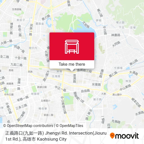 正義路口(九如一路) Jhengyi Rd. Intersection(Jiouru 1st Rd.)地圖