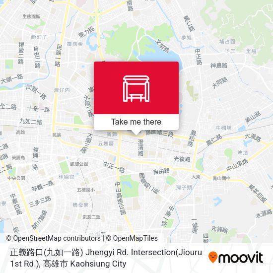 正義路口(九如一路) Jhengyi Rd. Intersection(Jiouru 1st Rd.) map