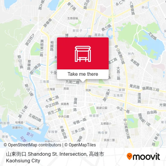 山東街口 Shandong St. Intersection map
