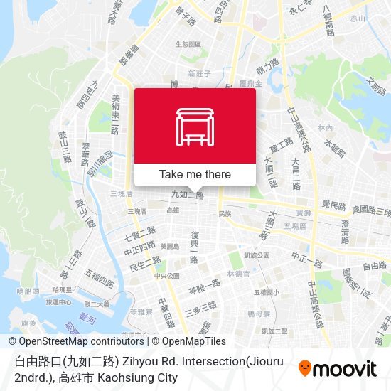 自由路口(九如二路) Zihyou Rd. Intersection(Jiouru 2ndrd.) map