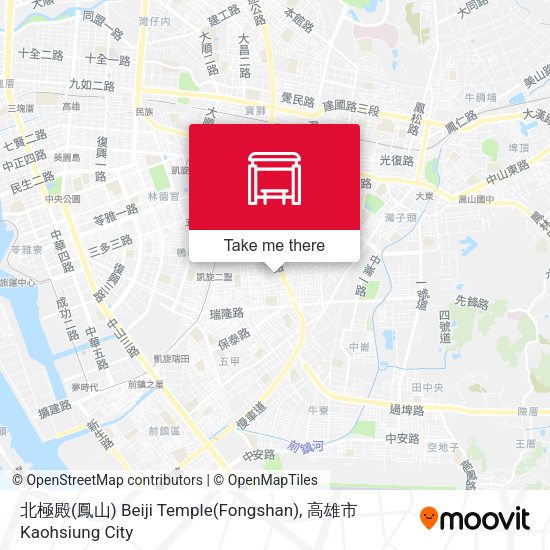 北極殿(鳳山) Beiji Temple(Fongshan) map