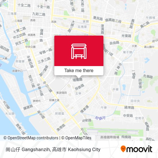 崗山仔 Gangshanzih map