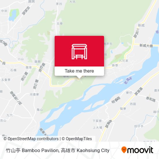 竹山亭 Bamboo Pavilion map
