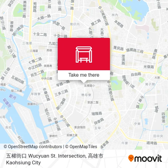 五權街口 Wucyuan St. Intersection map